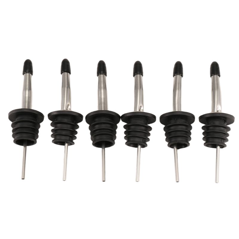 Speed Pourer Cap - OLTRE – 6 stuks roestvrijstalen schenktuitjes,