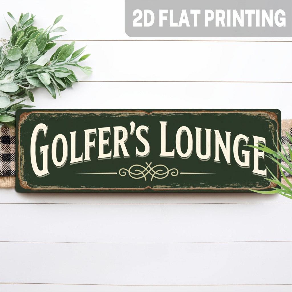 2D plat, 1 stuk, vintage golft - Home Bar Lounge recensie en prijs