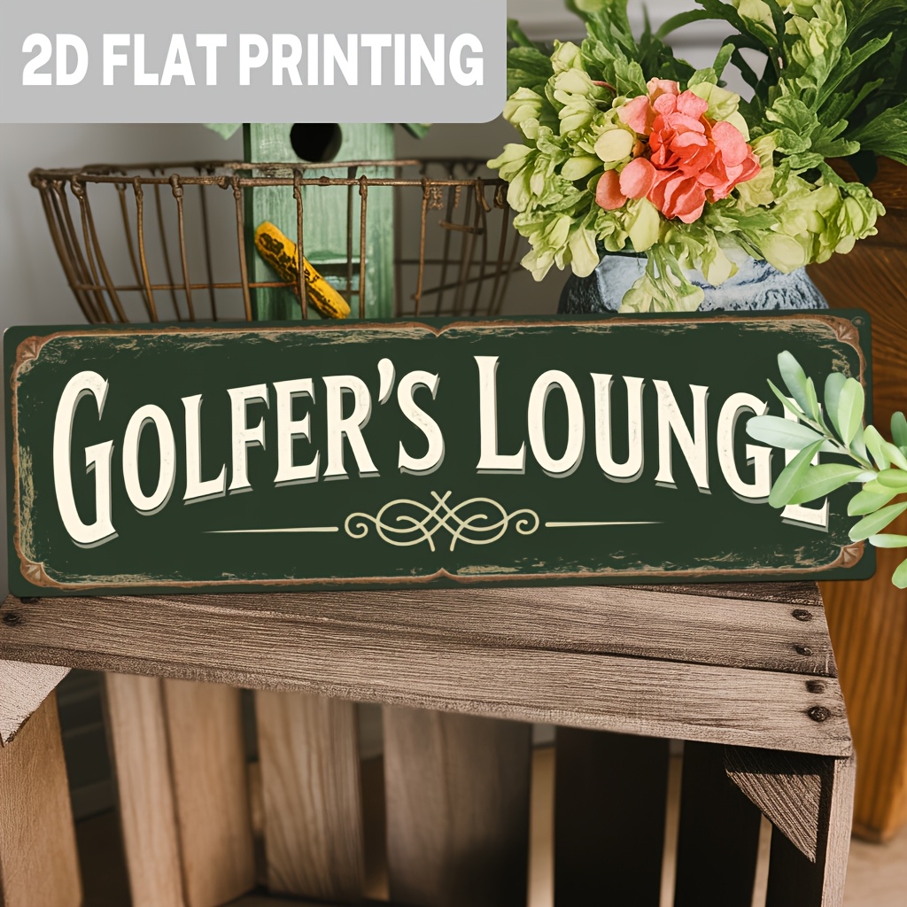 2D plat, 1 stuk, vintage golft - Home Bar Lounge recensie en prijs